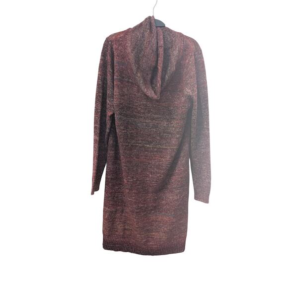 Max Studio Red Cowl Neck Sweater Dress – Size XL – Cotton Blend - Picture 4 of 4